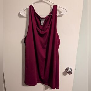 Catherines Burgundy Sleeveless Blouse